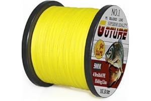 Goture Super Strength Braided Fishing Line - No Stretch & Low Memory - Abrasion Resistant, Thin Diameter - 4 Strand Braided L
