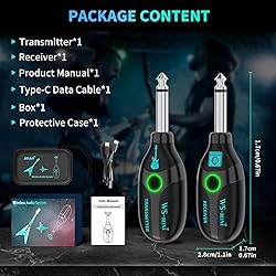 BEEONE 2.4GHz Mini Wireless Guitar System with 4