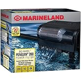 Marineland Bio-Wheel Penguin 200 GPH Power Aquarium Filter | For Aquariums Up to 40 Gallons, Ultra-Quiet Hang-On-Back Fish Tank Filter with Multi-Stage Filtration