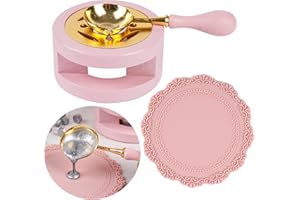 LSYGXYZ Wax Seal Kit Wax Seal Furnace with Wax Seal Spoon and Wax Seal Silicone Pad for Melting Wax Seal Beads or Sealing Wax