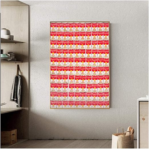 Amazon Com Yhyxll Poster Andy Warhol Canvas Painting Colorful Soups Abstract Posters And Prints Wall Art Pictures For Living Room Cuadros 60x80cm No Frame Posters Prints