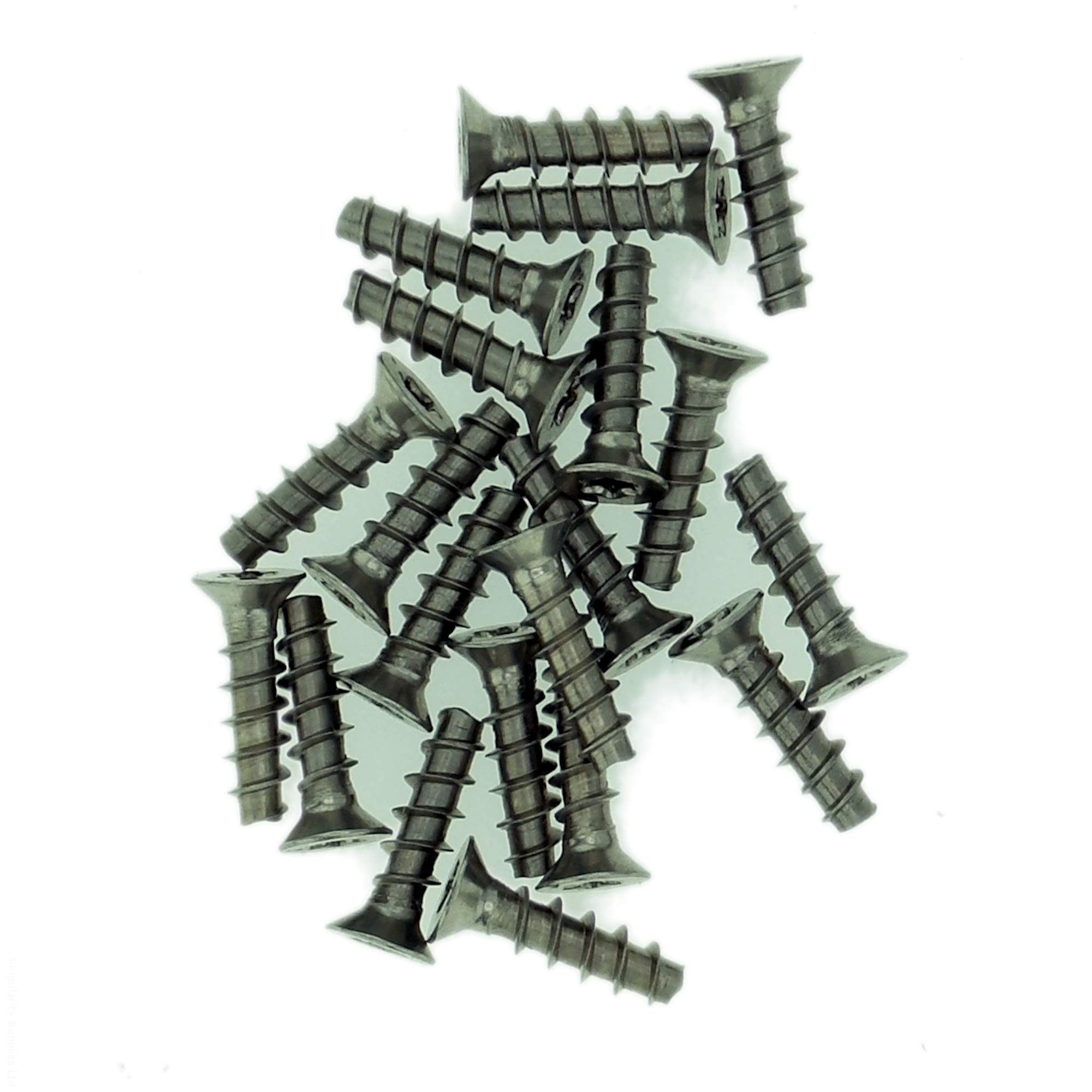 D3.5 (3.5mm x 6mm) TX Countersunk Screws for Plastic (Trilobular) - Stainless Steel (A2) (Pack of 20)
