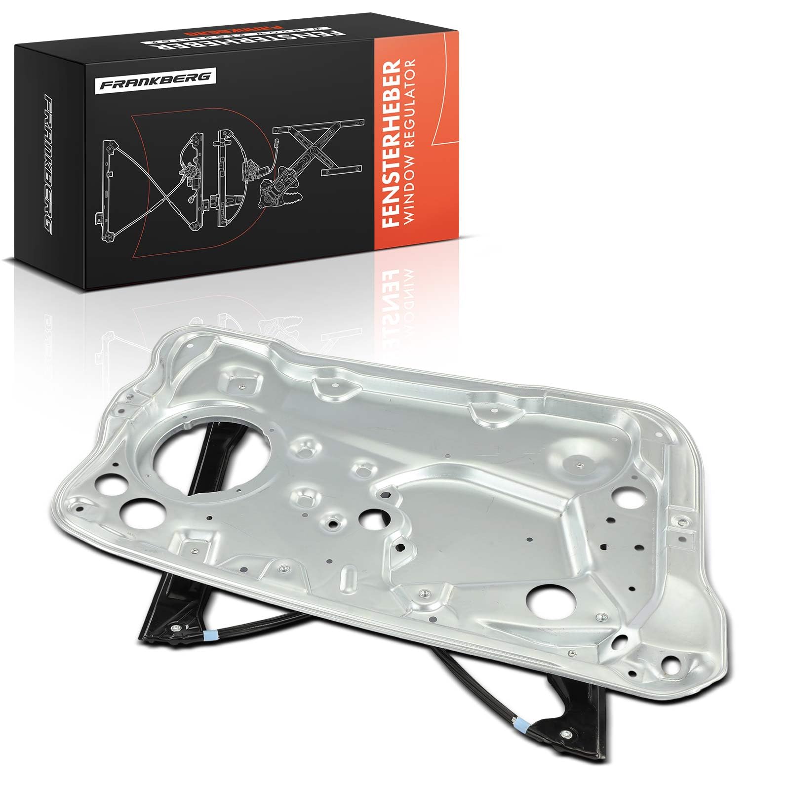 Frankberg Window Regulator with Metalplate Front Left Compatible with Fabia I 6Y2 6Y3 6Y5 4-5 Doors Hatchback Kombi Kasten Notchback 1999-2008 6Y0837461