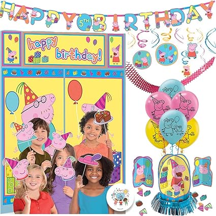 Amazon Com The Ultimate Peppa Pig Birthday Party Decorations