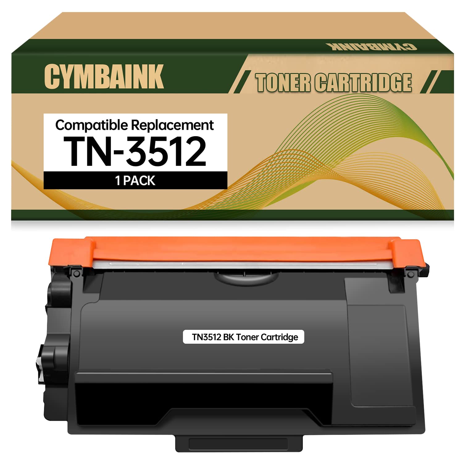 CYMBAINK Compatible for Brother TN-3512 TN3512 Black Toner Cartridge for DCP-L6600DW HL-L6250DN HL-L6300DW HL-L6400DWTT HL-L6400DW MFC-L6800DW MFC-L6800DWT MFC-L6900DW (12000 Pages, 1-Pack)