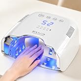 BOLASEN P30 Pro Cordless Rechargeable UV LED Nail Lamp for Gel Nails, White | 54W Nail Dryer with 15600mAh Battery, Spacious Interior, 4 Timer Modes &amp; Metallic Reflector, 3X Fast Curing for Salon &amp; Home