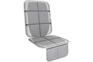 Meolsaek Car Seat Protector, Non-Slip Backing Will Not Leave Imprint, Waterproof Thicker Car Seat Cover for SUV, Sedan, Truck, Leather Seat Protector (Gray 1pc)