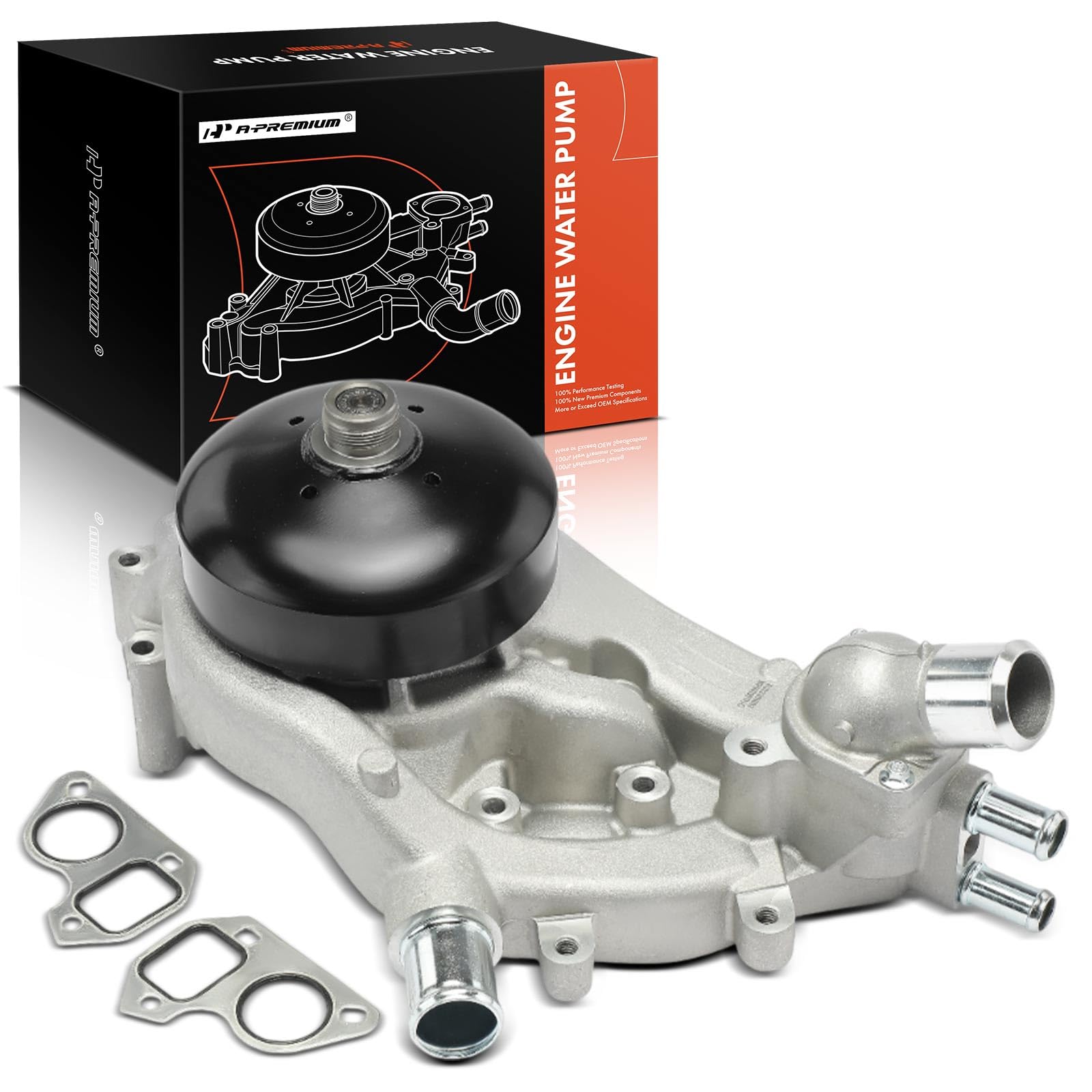 Photo 1 of **MISSING METAL GASKETS**A-Premium Water Pump (W/ Thermostat) Compatible with Chevy, GMC, & Cadillac Models, 4.8L 5.3L 6.0L - Silverado, Tahoe, Suburban, Sierra, Yukon, H3 - Replace# AW6009 45002 252-901