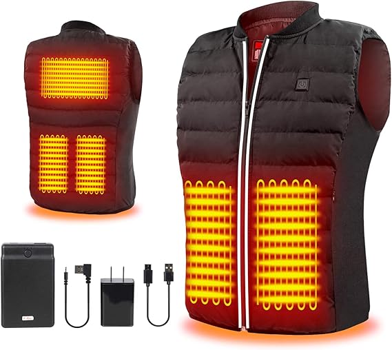 Amazon Co Jp 電熱ベスト 防寒ベスト 電熱ベスト ヒートベスト 大容量バッテリー 日本製ヒーター Pse認証済 バッテリーを含む 加熱ベスト 電熱ジャケット ヒーター内蔵ベスト 保温 防寒 对策 Usb 加熱 服 バッテリー給電 水洗い可能 日本語の取説書 服