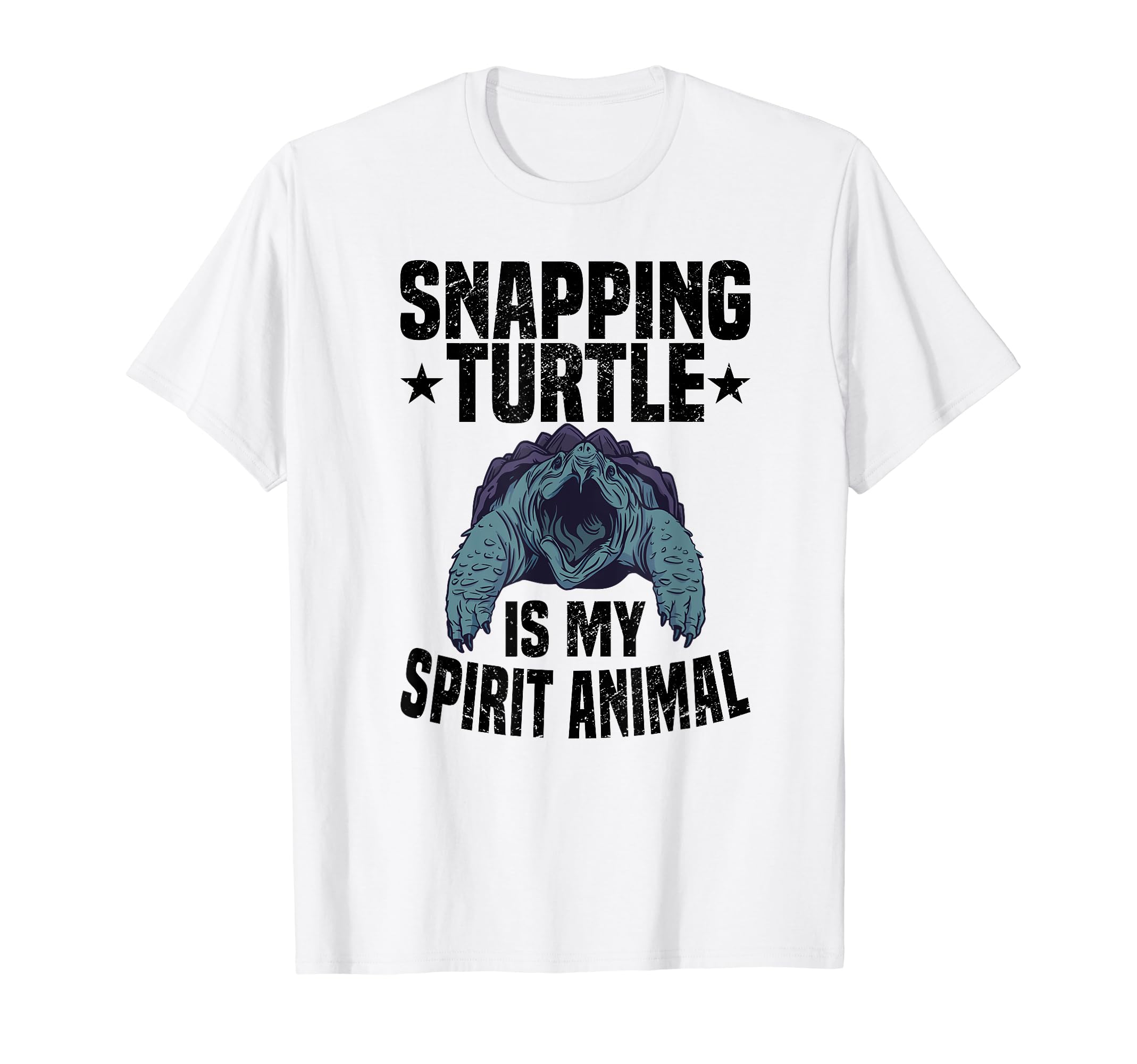 Alligator Snapping Turtle Dad Father Pet Turtle Reptile Fun T-Shirt