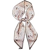 kcctoo 59” Long Silk Like Head Scarf Women's Fashion Square Neck Satin Scarfs for Bag Hair Scarves Gift 59 * 5.9”