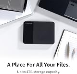 Toshiba Canvio Ready 1TB External HDD USB 3.2 Gen 1 Black HDTP310EK3AA view 2