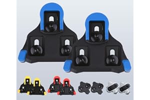 NAACOO Bike Cleats -Compatible with Shimano SPD-SL Pedals/SM-SH10 SH11 SH12 Cleats, Indoor Outdoor Peleton Cycling Pedals Shoes Cleat & Road Bicycle Clips