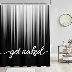 AAtter Black and White Shower Curtain Standard Get