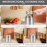 Guniata Stainless Steel Deep Fat Fryer Strainer Pot with Filter Lid 2L view 5