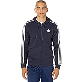 adidas mens Essentials Fleece 3-stripes Full-zip HoodieJacket