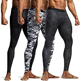 TSLA Men's Compression Pants - Cool Dry Athletic Sports Workout Running Tights Leggings Baselayer