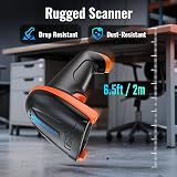 Tera D5100-Z 2D QR Wireless & USB 2.0 Barcode Scanner with Stand view 6