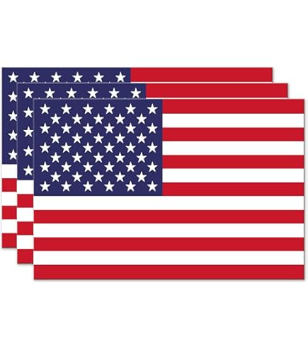 2-Pack American Flag Car Magnets – Upgraded Strong-Hold Magnetic USA Flags For Vehicles, 6" X 4", Weatherproof Patriotic Display American Flag Decal For Cars, Trucks, SUVs, Fridge And Mailbox