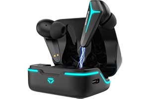 Monster Mission V1 Bluetooth Earbuds, Noise Cancelling Earbuds with Bluetooth 5.3, Cool Light Effects with Music & Game Modes