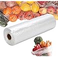 PAPRMA 12” x 20” Plastic Produce Bags 1 Roll, Clear Food Storage Bags 350pcs on a Roll, Clear Produce Bags for Food Vegetable