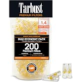 Tarbust 200 Cigarette Filters for Regular Size 7.65-7.90 mm