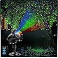Outdoor RGB Laser Projector Lights, Moving 3 Color Starry Sky & Firefly Effects Projection Light with RF Control, IP65 Outdoor Holiday Landscape Decor for Christmas Halloween Parties Garden New Year