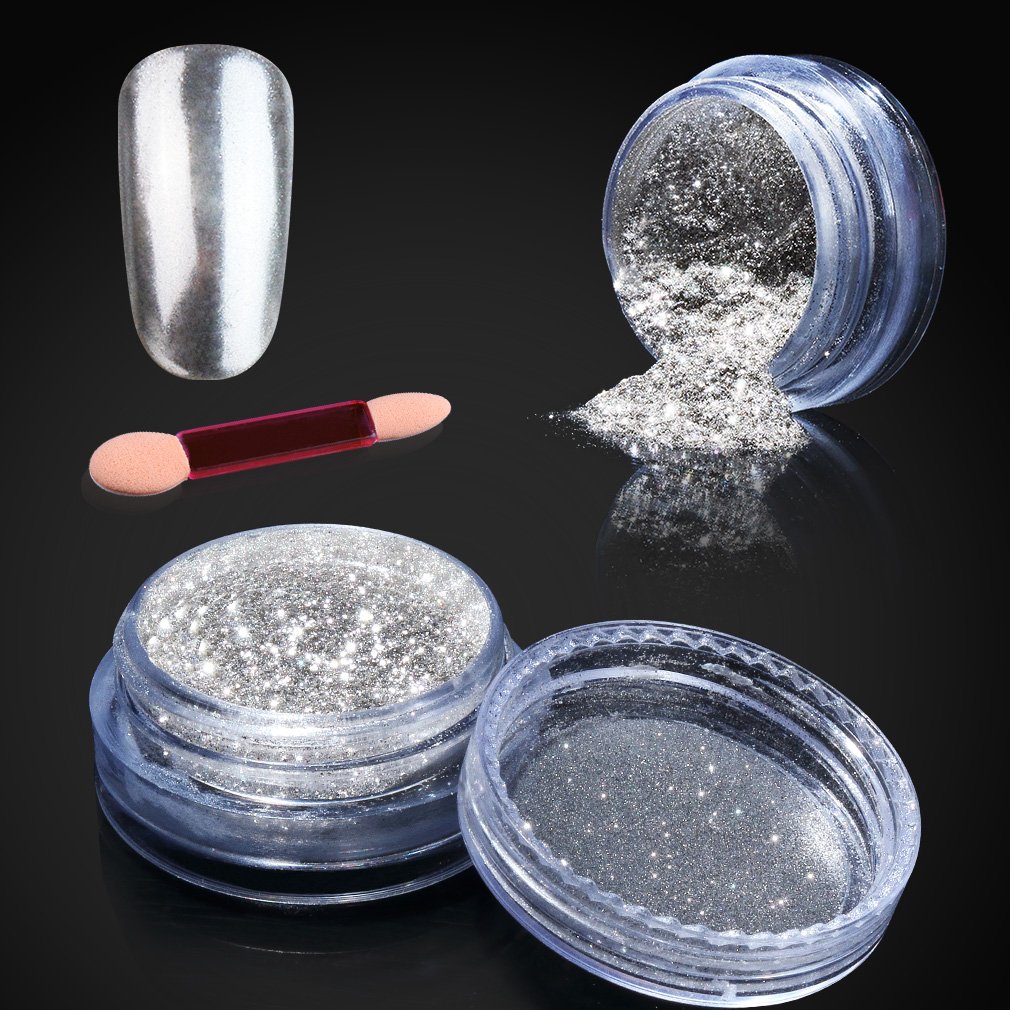 Elite99 Metallic Nail Chrome Powder,Shinning Mirror Effect Nail Polish