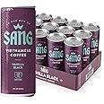 SANG Vietnamese Iced Coffee - Vanilla Black Flavor 8oz Canned Coffee (12-Pack), Robusta Coffee with Vanilla, 215mg Caffeine, Ready to Drink Coffee, Vegan, Dairy-Free, Energy Drink