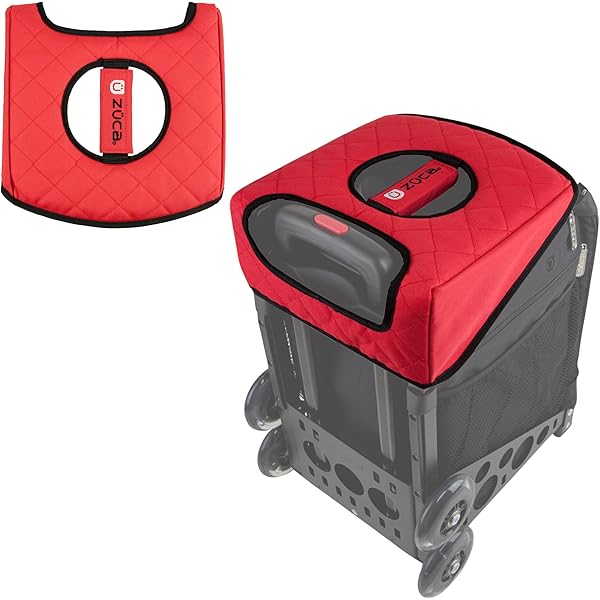 Amazon.com : ZUCA Sport Blaze Rolling Bag with Red Frame : Sports