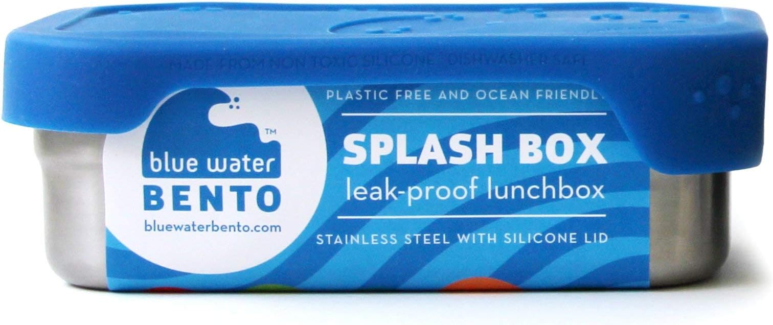 EcolunchboxBento Splash Box Leak-Proof Food Container, Blue