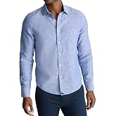 UNTUCKit Long Sleeve Wrinkle Resistant Linen Shirt for Men