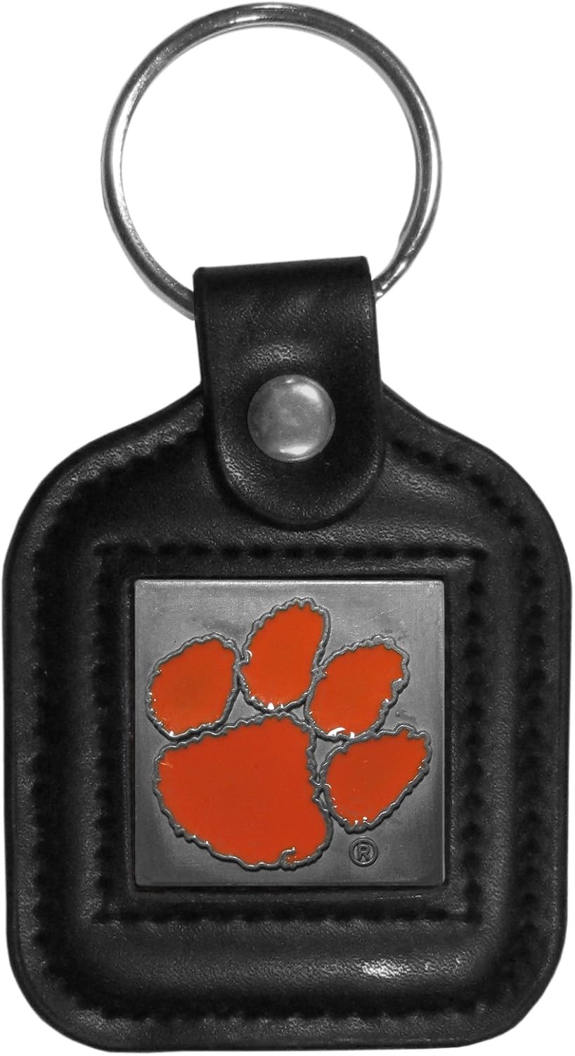 NCAA Siskiyou Sports Fan Shop Michigan State Spartans Square Leather Key Chain One Size Black : Sports & Outdoors