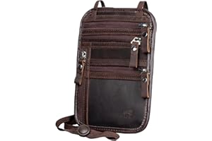 Ariscobull - Neck Wallet - Rfid Wallet Women - passport holder for travel - Travel Wallet Passport Holder For Travel Women - 10.3x6.8inch (Dark Coffe)