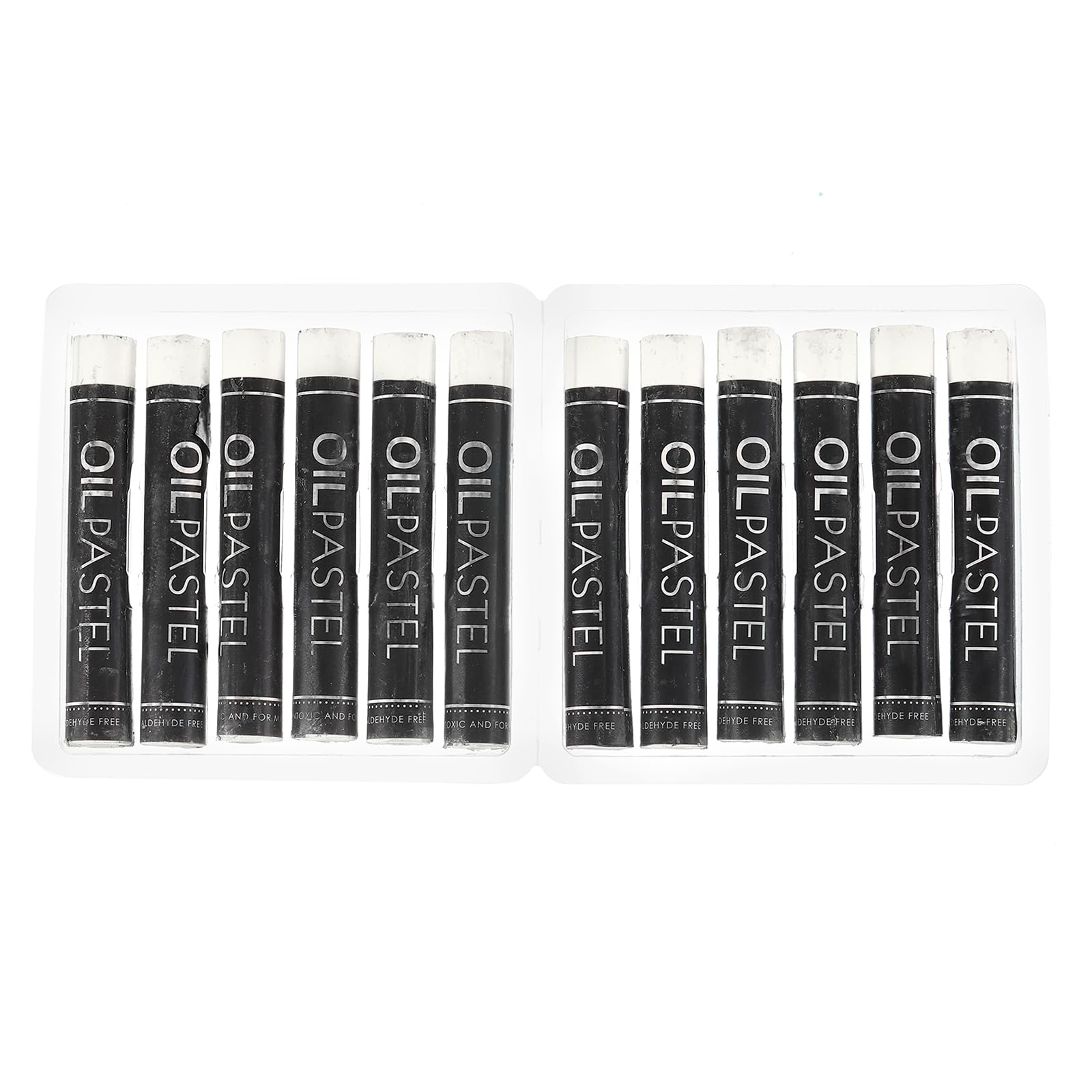 PATIKIL White Oil Pastels, 12Pcs Soft Oil Crayons Creamy Pastels Stick Art Supplies for Art Painting Drawing Blending Graffiti for Artists Beginners