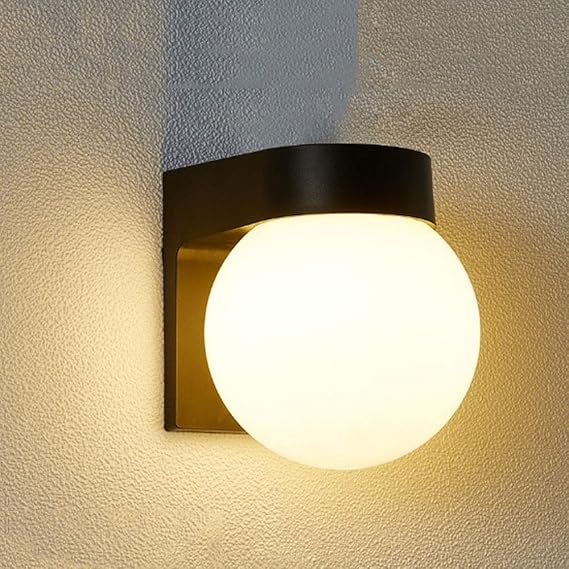 YXZQ Ball LED Wandleuchten, Moderne Beleuchtung Spiegelkopf Wandleuchte