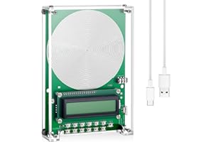 Relaxweex 0.01Hz-100000Hz Adjustable Schumann Sine Wave Resonance Generator Ultra Low Frequency Generator Resonator Sound Frequency Machine with USB and Magnetic Acrylic Case