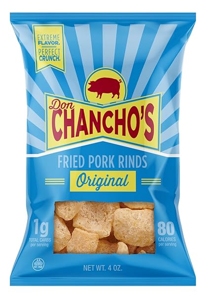 DON CHANCHO’S ORIGINAL FRIED PORK RINDS, 4 OUNCE