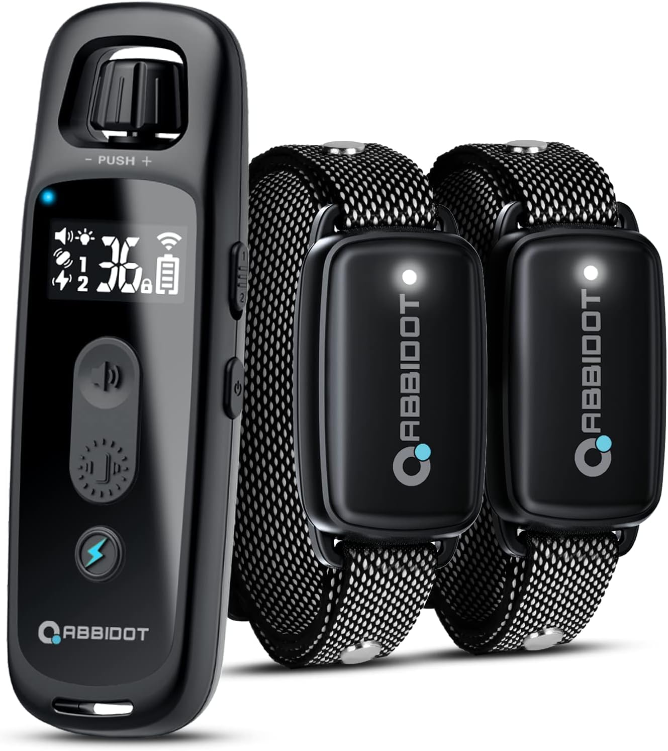 Photo 1 of ABBIDOT Dog Shock Collar, 3300 FT Dog Training Collar with Remote, IPX7 Waterproof with 4 Training Modes, Rechargeable E-Collar for Small Medium Large Dogs (5-120 lbs)