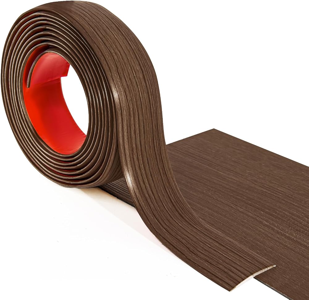 Art3d Self Adhesive Vinyl Floor Transition Strip 10 ft Brown 1.57 in