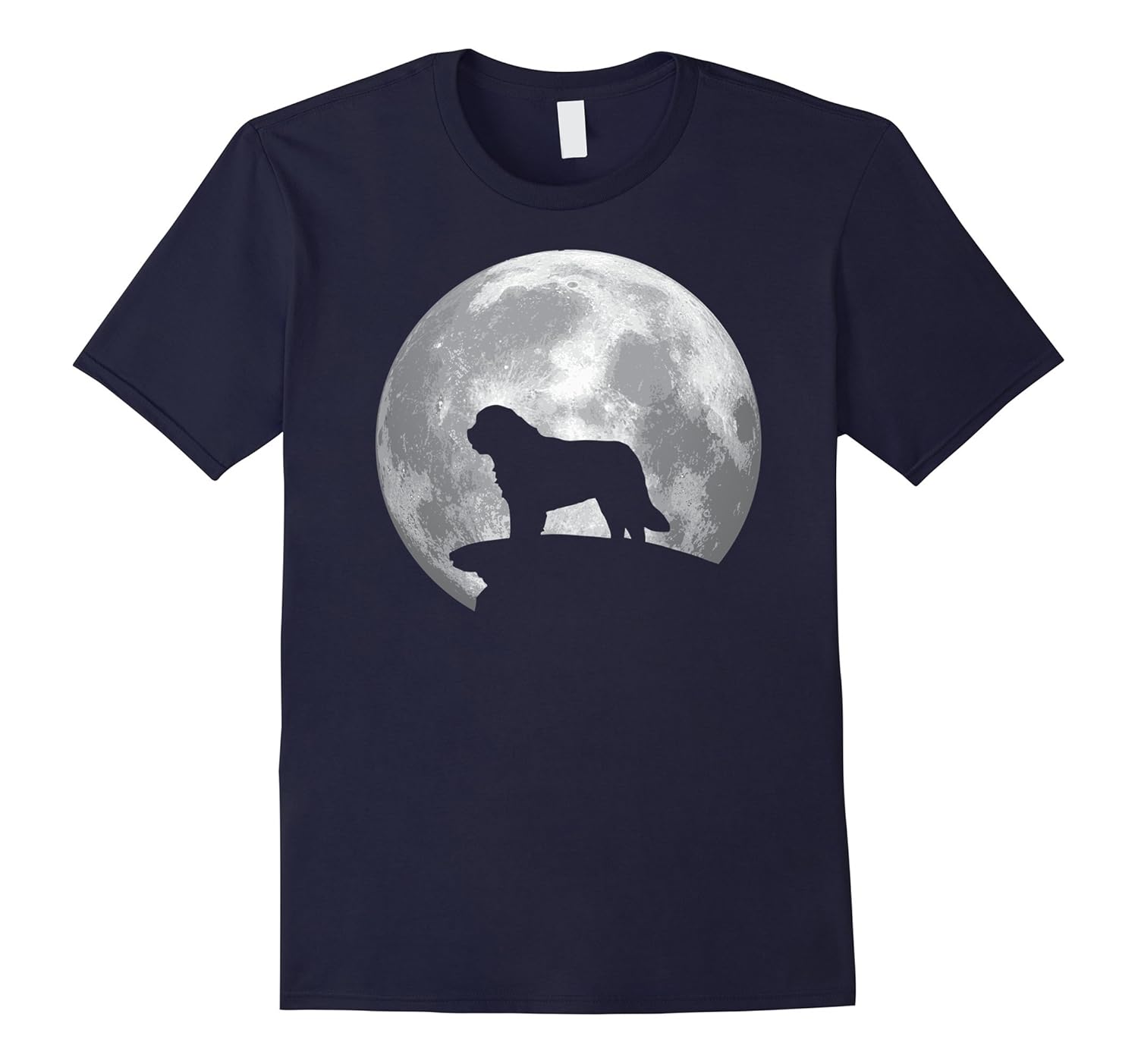 Saint Bernard And Moon T-shirt Saint Bernard Dog Costume-ANZ