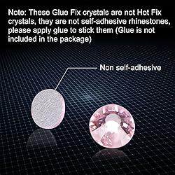 Jollin Glue Fix Crystal Flatback Rhinestones Glass