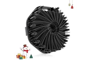 QIAKEOO Silicone Body Scrubber, Exfoliating Body Wash Scrubbers Exfoliator, Shower Body Brush for Effective Showering Exfoliation and Gentle Massage (Black)