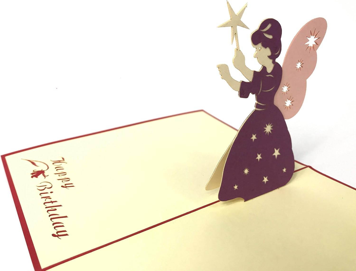 Marraine Fee Danniversaire Carte De Vœux 3d Pop Up Anniversaire Bebe Joyeux Anniversaire Pour La Fete De Paques Thank You Saint Valentin Mariage Kirigami Papier Craft Cartes Postales Hogar Y Cocina Tarjetas De