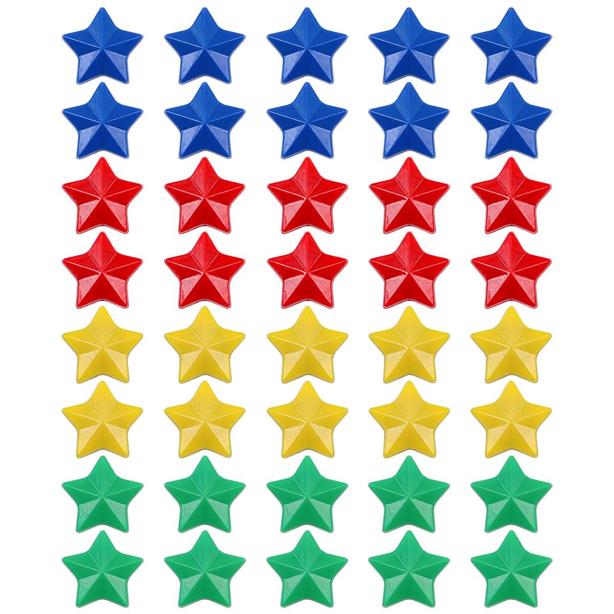 Namvo 4 Colors Star Fridge Magnets Strong Whiteboard Magnets for Office Planning Boards Postcard 40Pcs