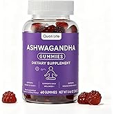 QualiLife Ashwagandha Gummies for Relax & Cortisol Support – High Strength Root Extract with Cranberry & Chaste Tree, Grapefruit & Berry Flavour – Vegan, Non-GMO, Gluten-Free – 60 Gummies (30 Days)
