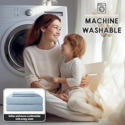 Shilucheng 100% French Linen Sheets - Queen Size