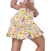 WOWENY Women's Athletic Tennis Skorts Skirts for Women Running Golf Skort with Pockets
