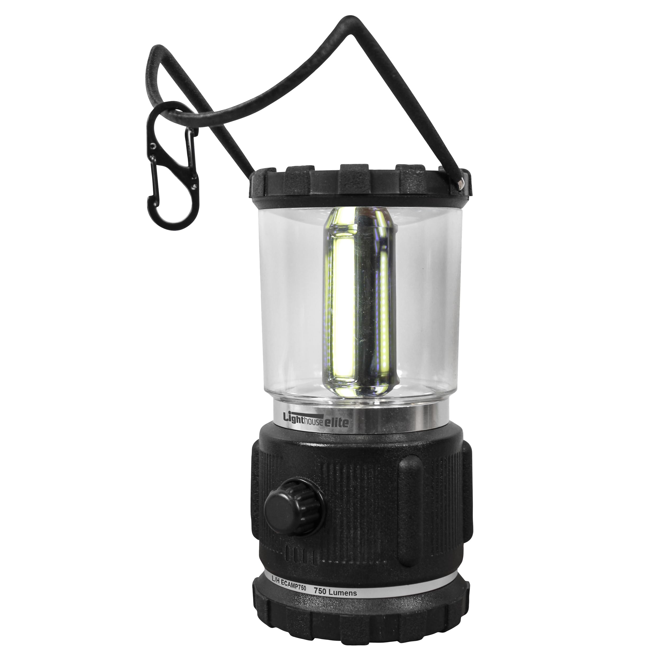 Lighthouse Torches Elite Camping Lantern – Dimmable LED 75 / 750 Lumens, Up to 20 Hours Run Time, 3 x C Batteries Included