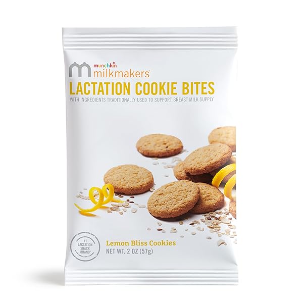 MUNCHKIN MILKMAKERS LACTATION COOKIE BITES, LEMON BLISS, 10 CT